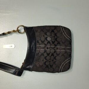 Coach Purse (Black) w/ Gold Hardware